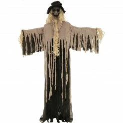 Fraser Hill Farm 6-Ft. Standing Scarecrow, Halloween Decoration, Poseable, The Hunter