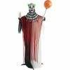 Fraser Hill Farm Life-Size Poseable Animatronic Clown With Flashing Red Eyes (Herbert)