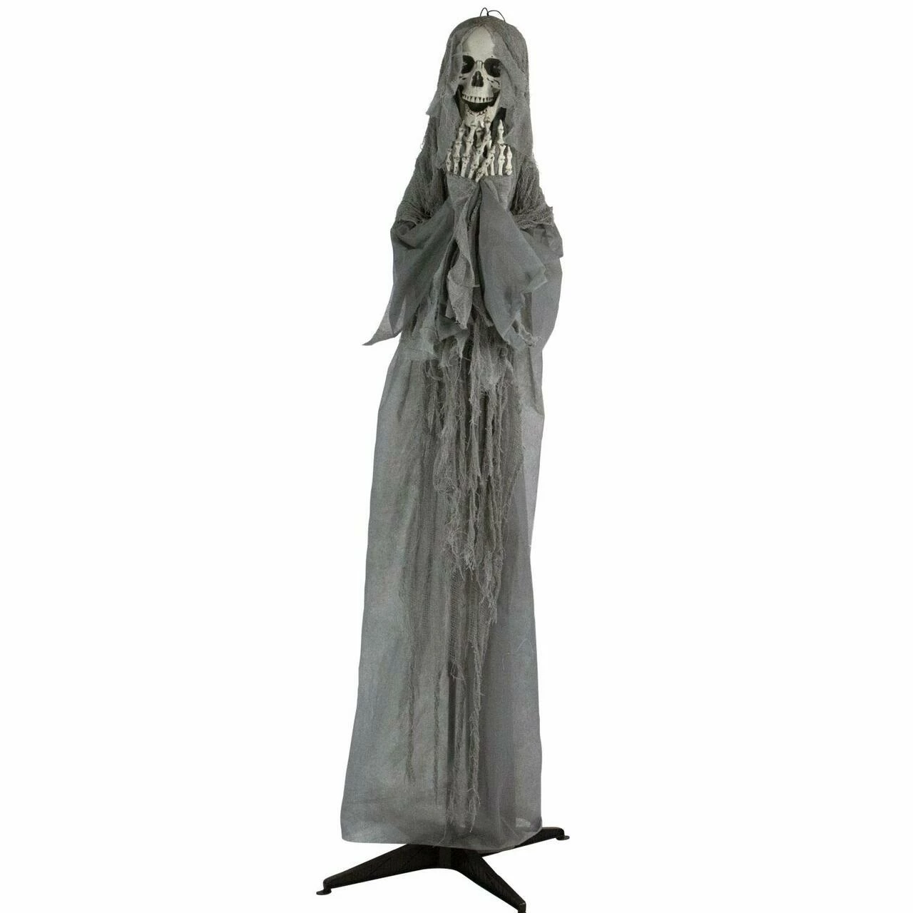 Fraser Hill Farm Haunted Hill Farm 71-In. Ruthless The Mocking Reaper, Indoor Or Outdoor Animated Halloween Decoration, Poseable, Battery-Operated, HHSKEL-5FLSA - Image 12
