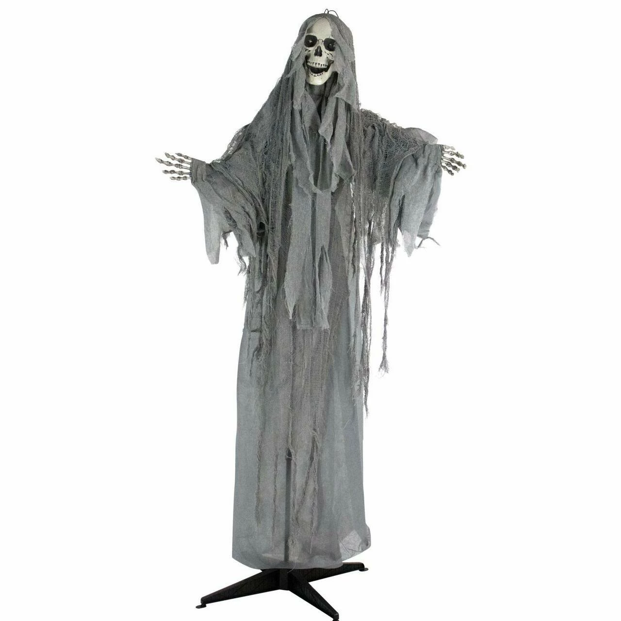Fraser Hill Farm Haunted Hill Farm 71-In. Ruthless The Mocking Reaper, Indoor Or Outdoor Animated Halloween Decoration, Poseable, Battery-Operated, HHSKEL-5FLSA - Image 13