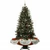 Fraser Hill Farm Let It Snow Series 55" Snowing Musical Christmas Tree W/ Red Base And Snow