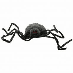 Fraser Hill Farm Haunted Hill Farm 4.3-ft. Grey Spider, Halloween Decoration, Poseable