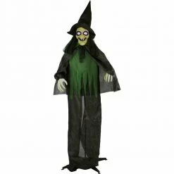 Fraser Hill Farm Life-Size Poseable Animatronic Witches With Light-up Eyes