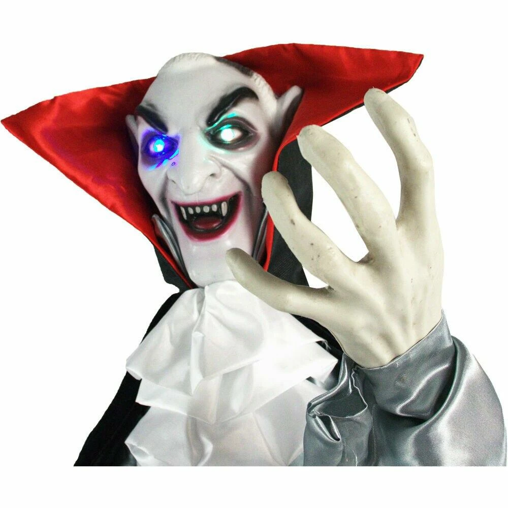 Fraser Hill Farm Life-Size Poseable Animatronic Vampire With Flashing Eyes - Image 3