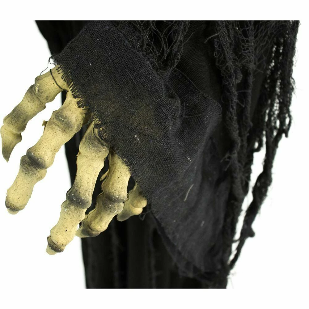 Fraser Hill Farm Life-Size Poseable Animatronic Reaper With Flashing Colorful Eyes (Frank) - Image 10