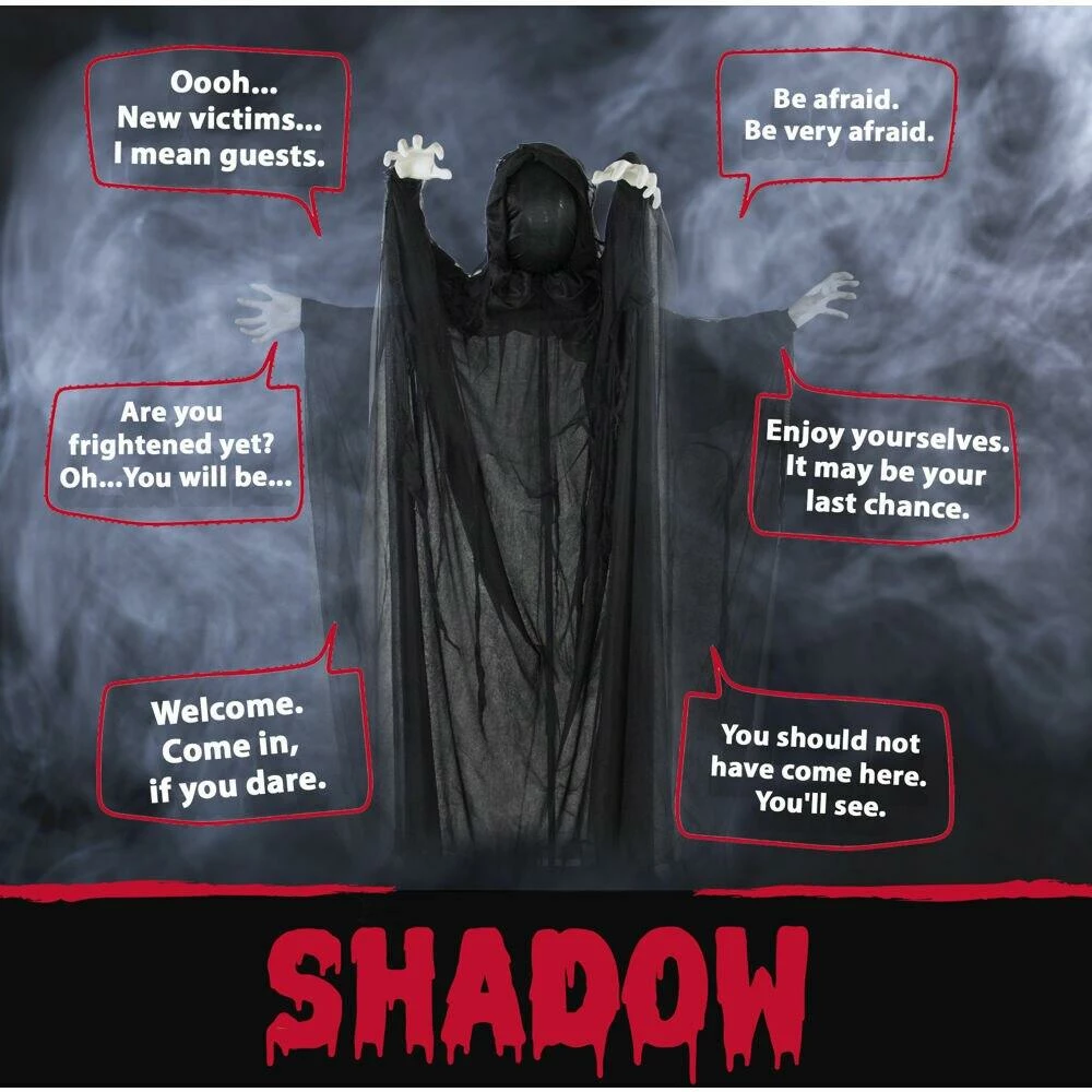 Fraser Hill Farm Haunted Hill Farm 65-In. Animatronic Reaper, Indoor Or Outdoor Halloween Decoration, Light-up Face, Poseable, Battery-Operated, HHRPR-4FLSA - Image 2