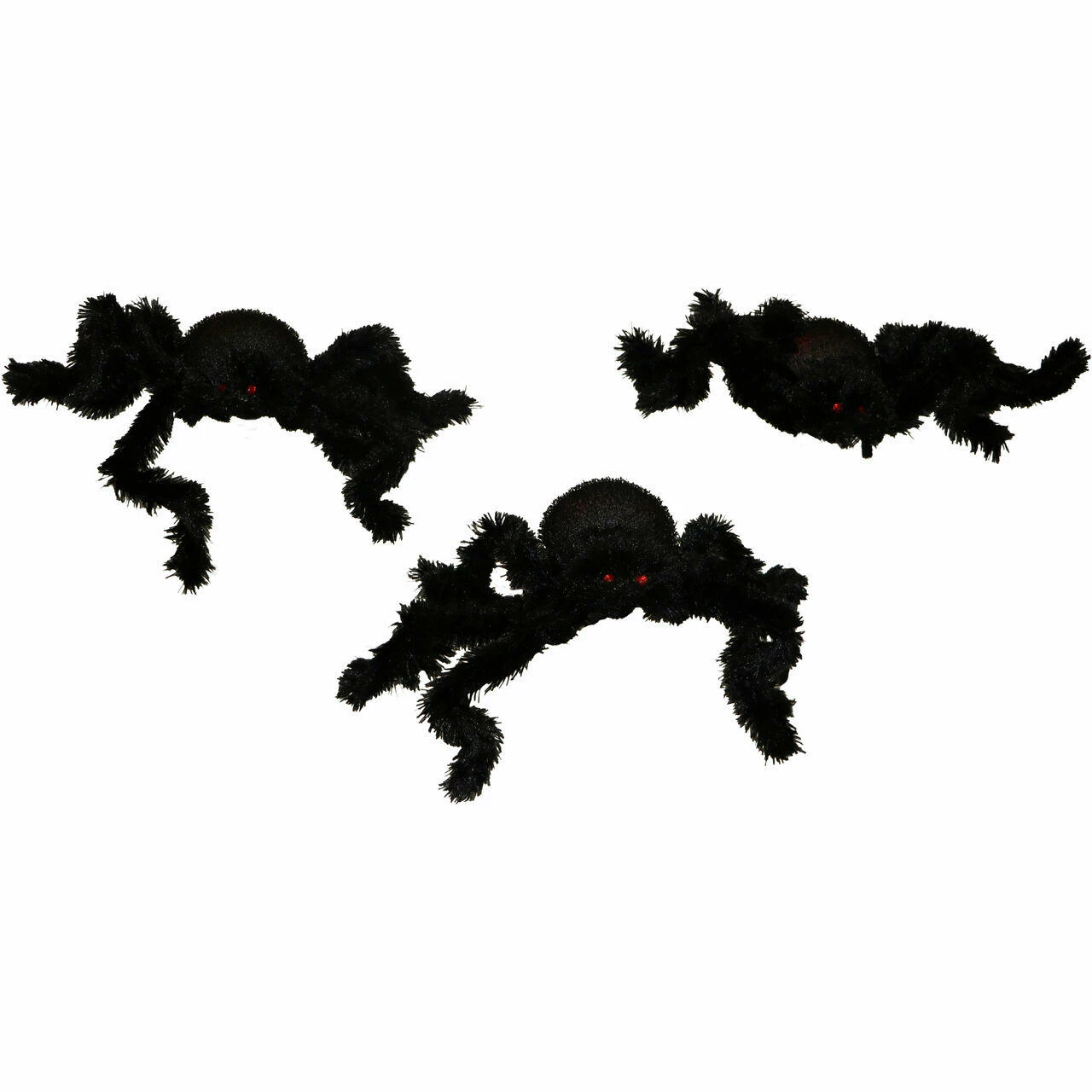 Fraser Hill Farm Haunted Hill Farm Three 2-ft. Light-Up Spider Stakes, Battery-Operated