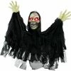 Fraser Hill Farm Pop-Up Animatronic Poseable Ghoul W/ Flashing Red Eyes, 24 In (Garry)