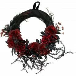 Fraser Hill Farm Haunted Hill Farm 2-ft. Halloween Wreath With Spiders, Indoor/Covered Outdoor